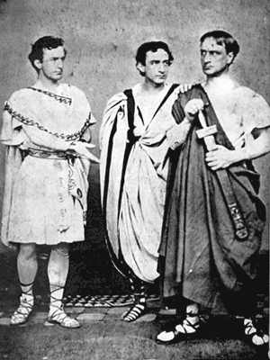 The brothers Booth in 'Julius Caesar' The brothers Booth in 'Julius Caesar'