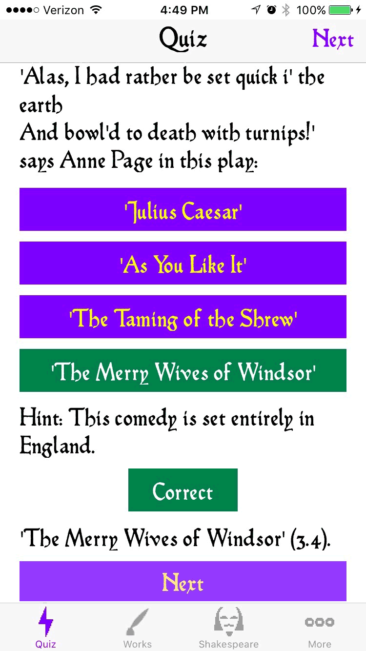 Another quiz question screenshot